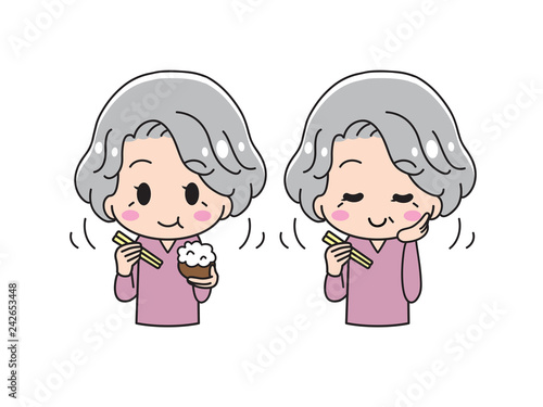 The grandmother who chews