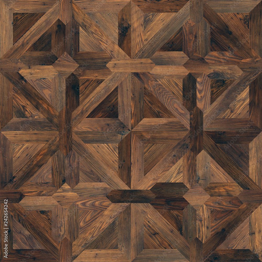 Classic pattern parquet of natural wood seamless texture Classic pattern parquet of natural wood seamless texture