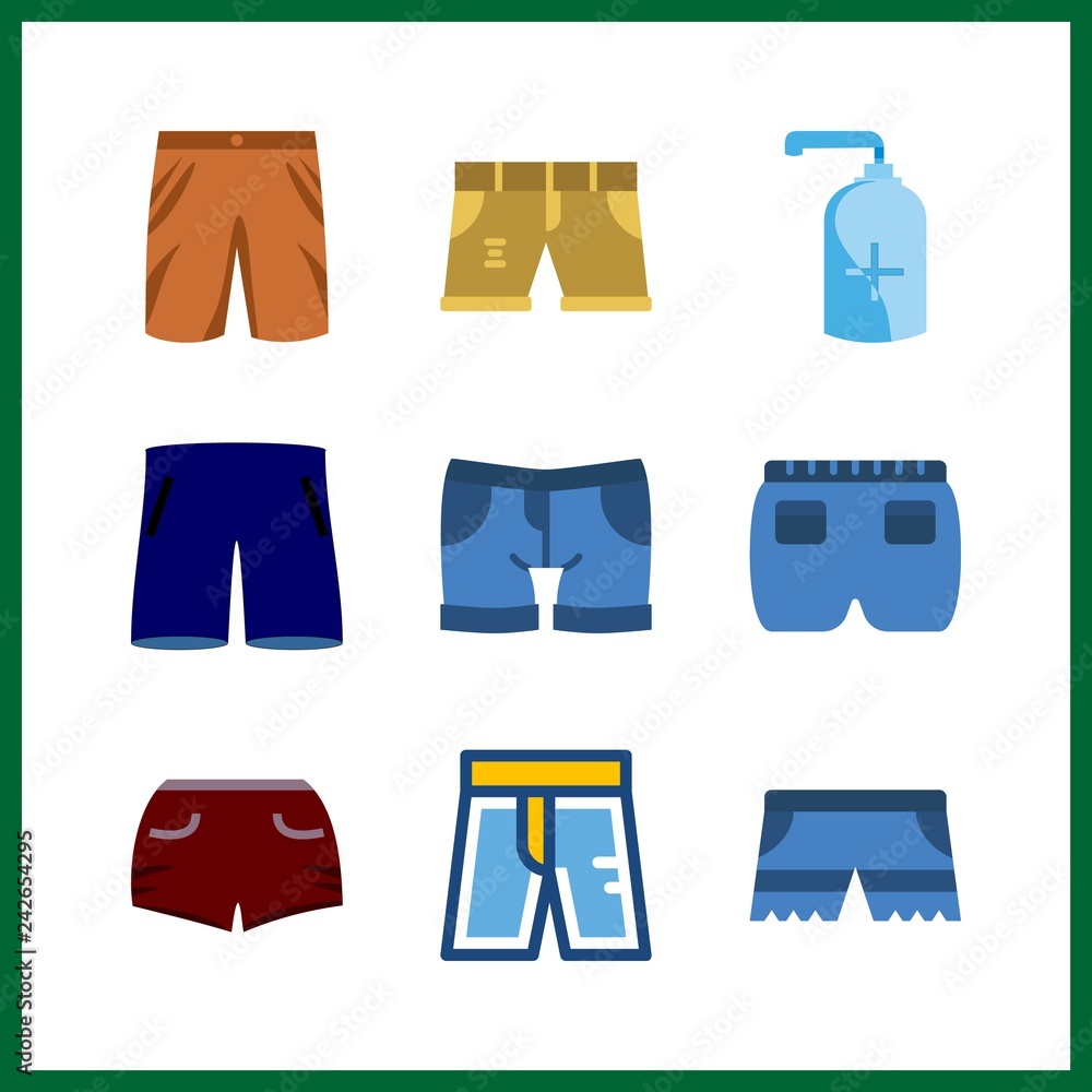 9 cosmetics icon. Vector illustration cosmetics set. soap and shorts icons for cosmetics works 9 cosmetics icon. Vector illustration cosmetics set. soap and shorts icons for cosmetics works
