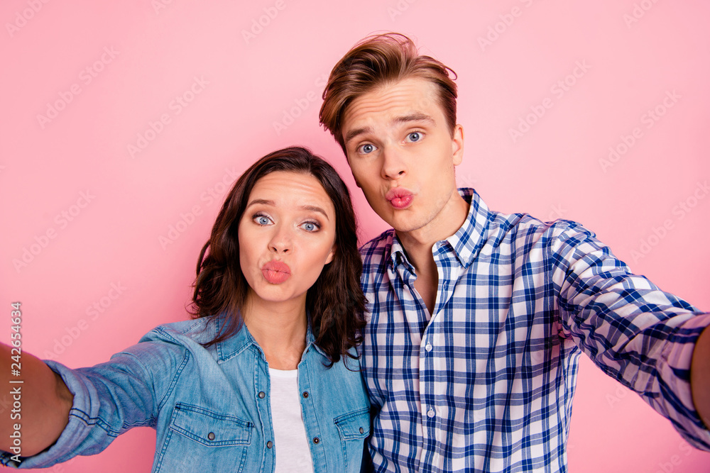 Close up photo of video call she her he him his pair taking maki Close up photo of video call she her he him his pair taking maki