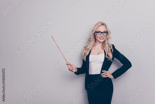 Φωτογραφία Portrait of nice adorable lovely gorgeous attractive slim cheerf