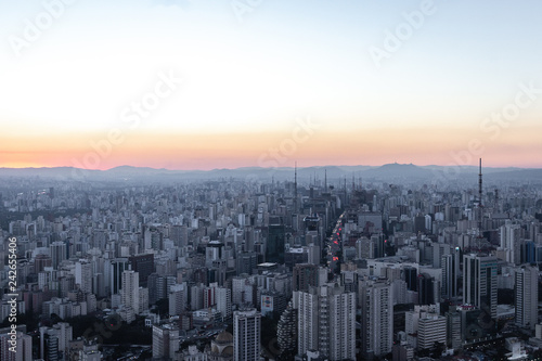 Aerial view from Sao Paulo