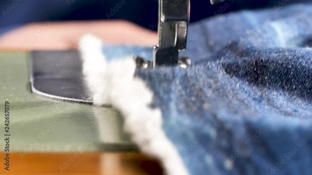 Sewing Denim Jeans with sewing machine Sewing Denim Jeans with sewing machine