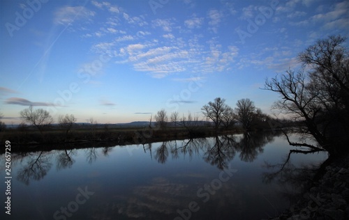 Winter an der Saale bei Naumburg