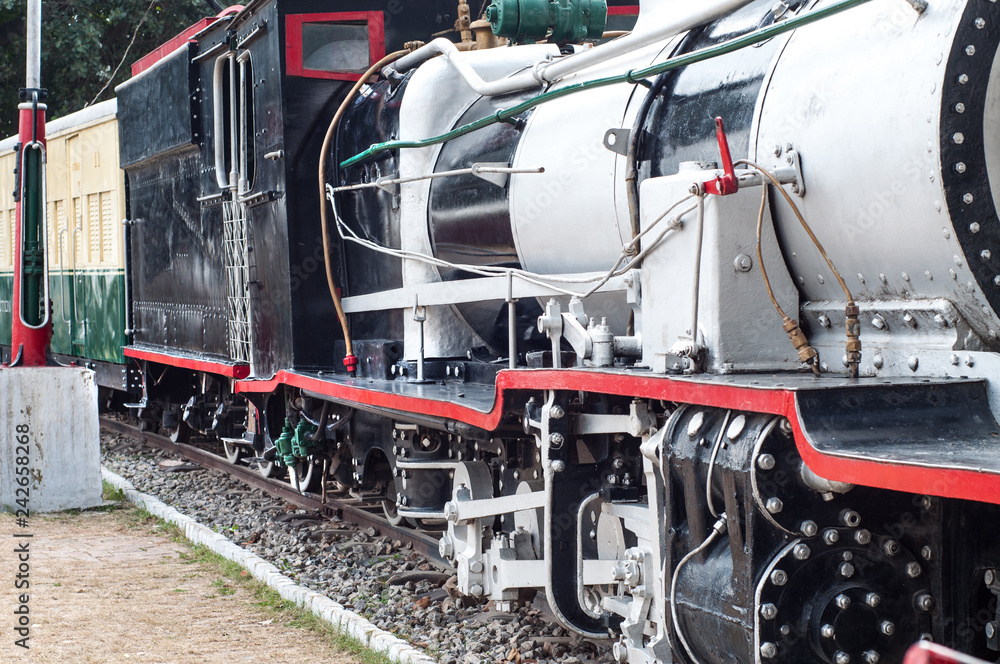 Naklejka premium British made steam locomotive 