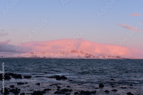 Abendrot - Berg - Meer