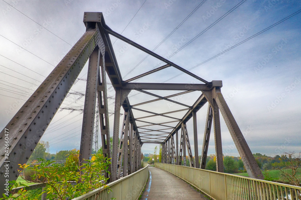 Fußgängerbrücke in der Brache Vondern Fußgängerbrücke in der Brache Vondern