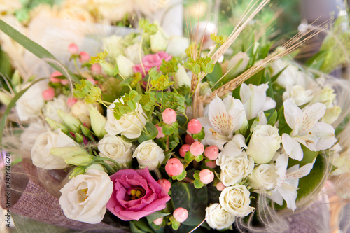 Bouquet of different flowers.