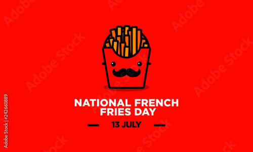 National French Fries Day 13 July Post for Social Media