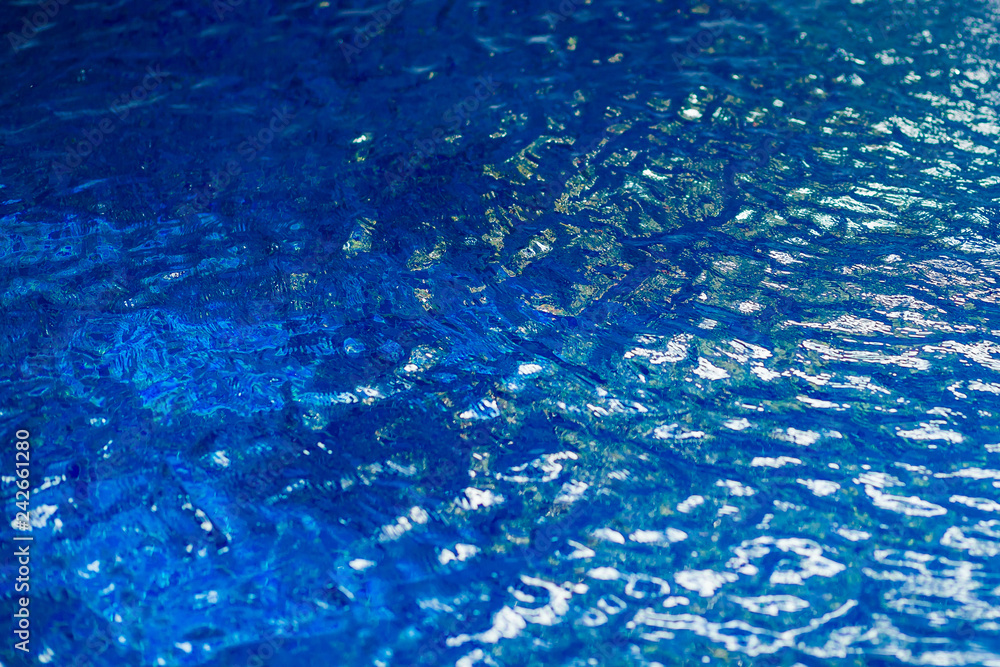 surface of the water in the pool surface of the water in the pool