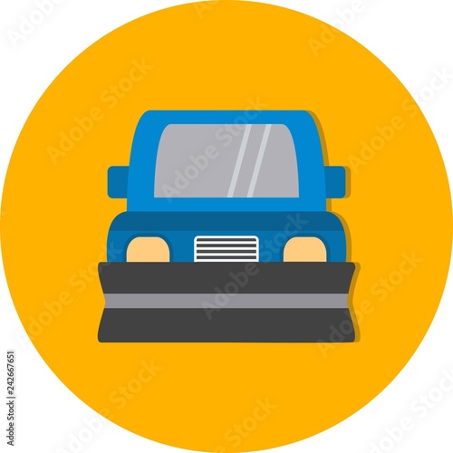 Vector Snowplow Icon