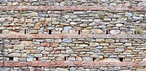 Old house wall in Tuscany.