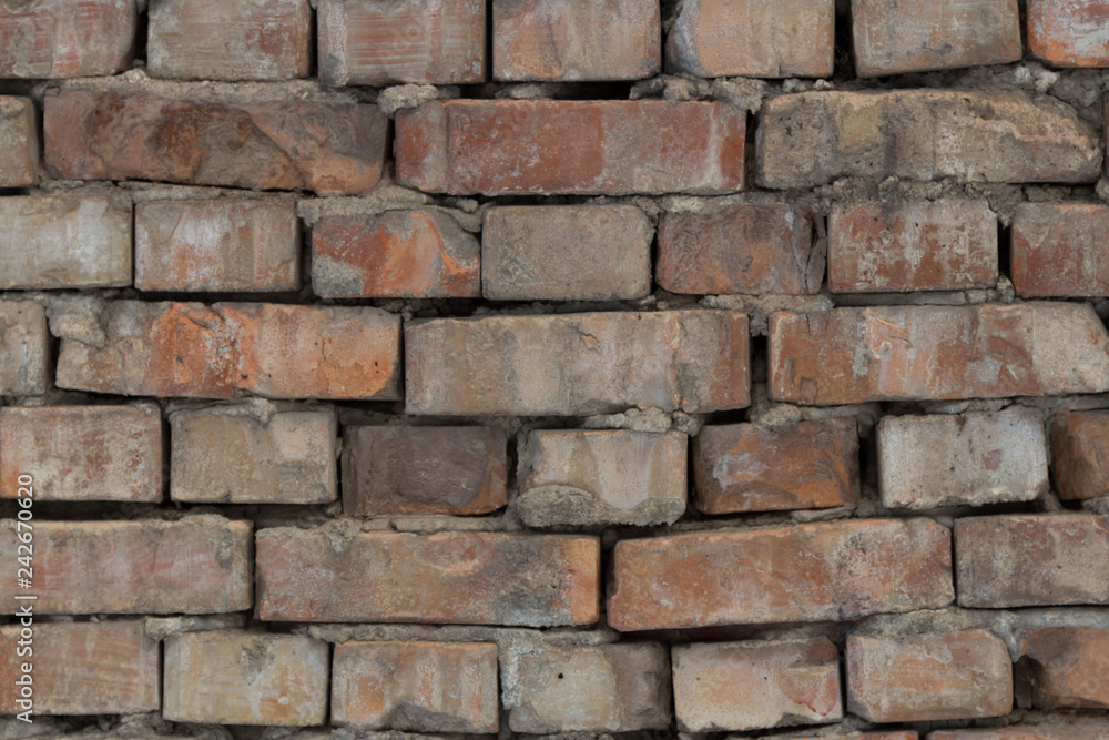 old brickwork wall for retro background