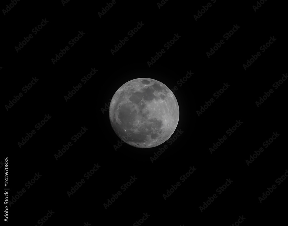 full moon on black sky background. full moon on black sky background.