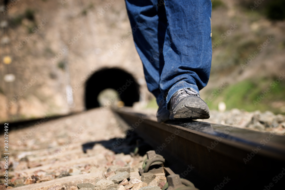 Balance on a railroad track Balance on a railroad track