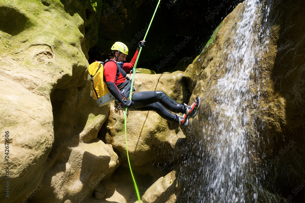 Obraz premium Canyoning in Spain
