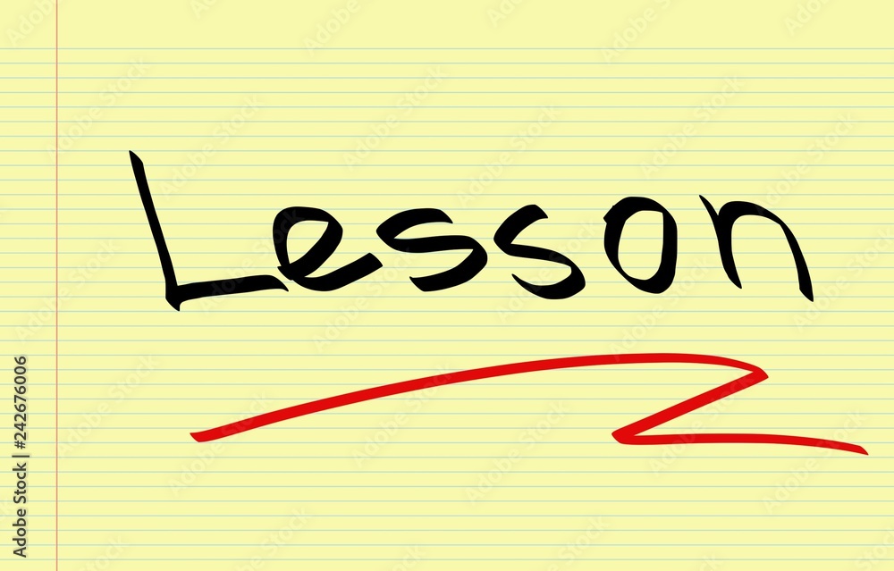 Obraz premium Lesson