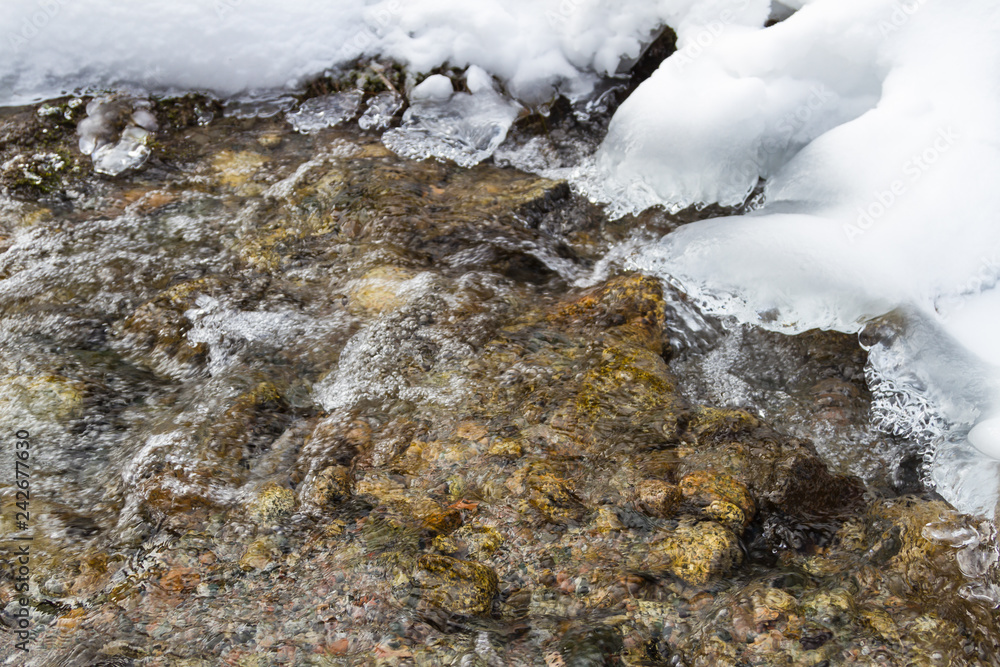 clear water in a mountain stream clear water in a mountain stream