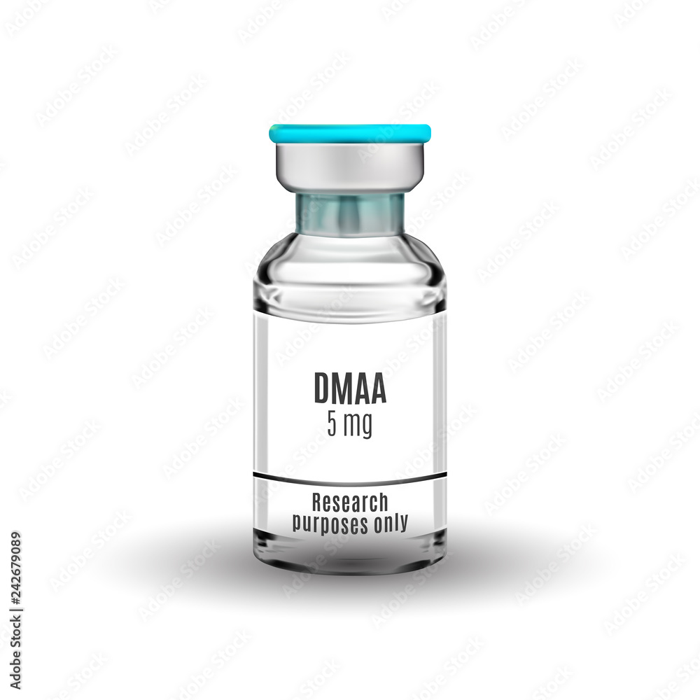 Glass jar for medical purposes for injection. Isolated object on white background. Vector illustration. Glass jar for medical purposes for injection. Isolated object on white background. Vector illustration.