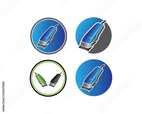 clippers for barber illustration