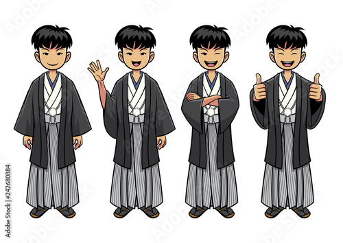traditional japan man character set