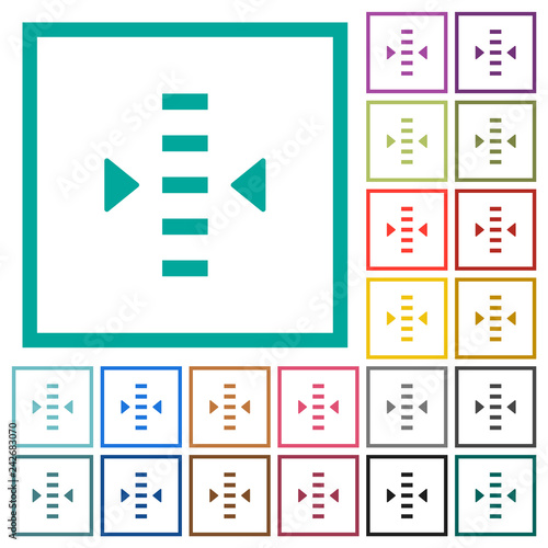 Adjust level flat color icons with quadrant frames