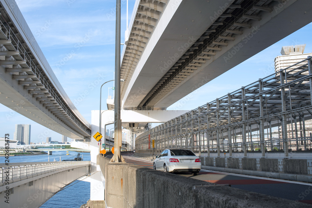 Car Driving On Tokyo Rainbow Bridge レインボーブリッジを走る車 Stock Photo Adobe Stock Car Driving On Tokyo Rainbow Bridge レインボーブリッジを走る車 Stock Photo Adobe Stock
