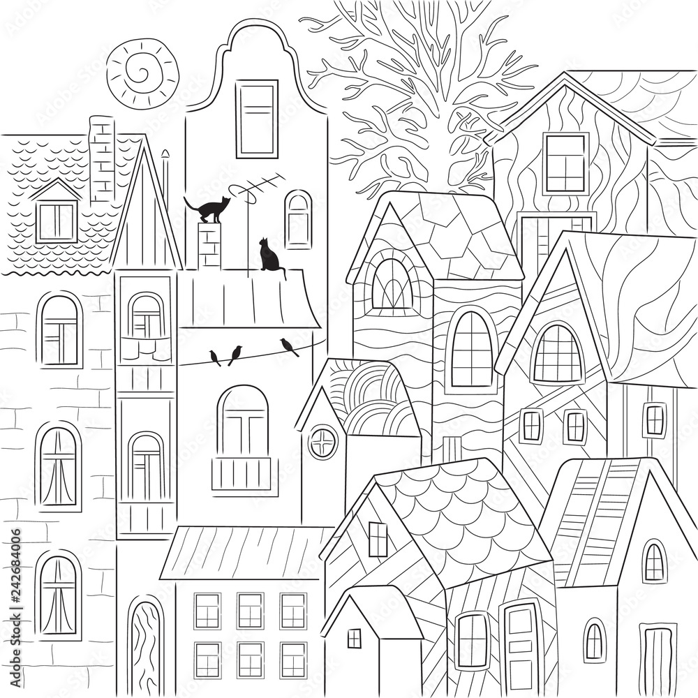 cityview coloring page