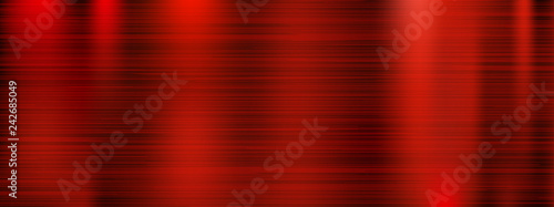 Red scratched metal texture. 3d background