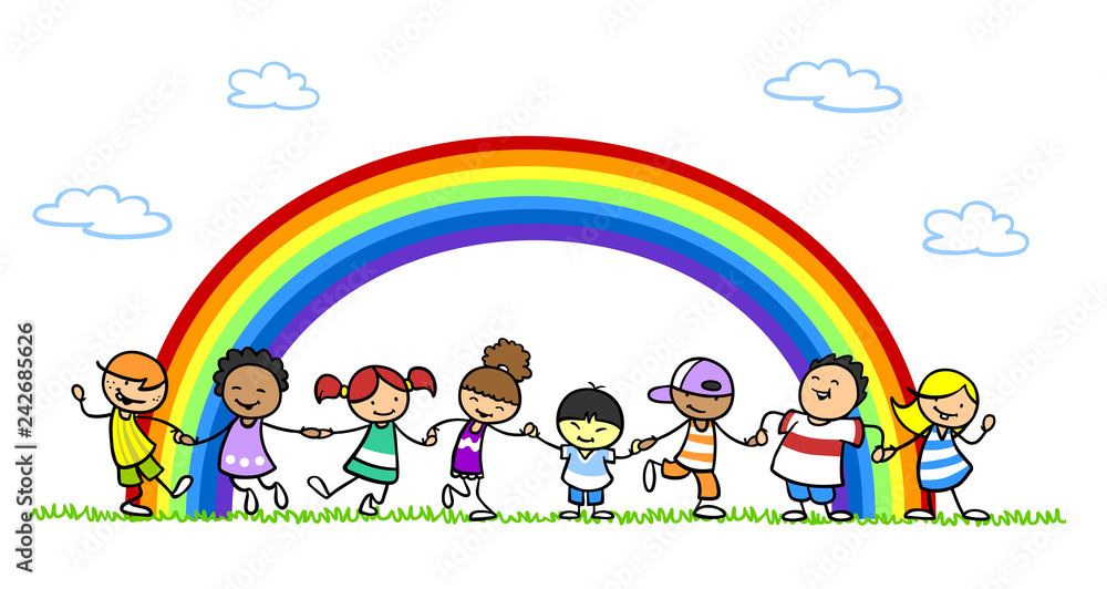 Multikulturelle Gruppe Kinder als Integration Konzept Multikulturelle Gruppe Kinder als Integration Konzept