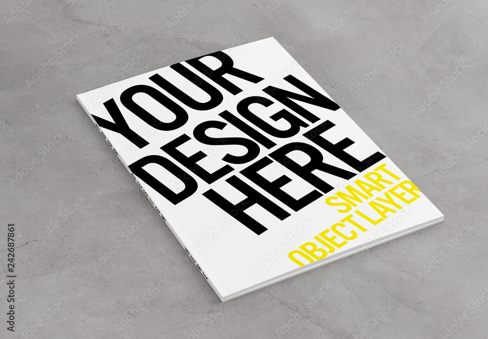 Open Magazine Mockup Stock Template | Adobe Stock