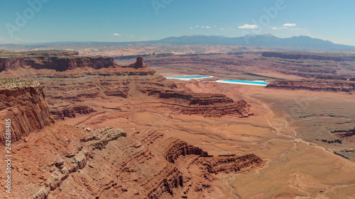 Aerial view of Dead Horse Canyon, Canyonlands, Utah