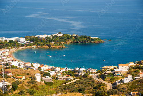 Beautiful coast of Crete island in Greece