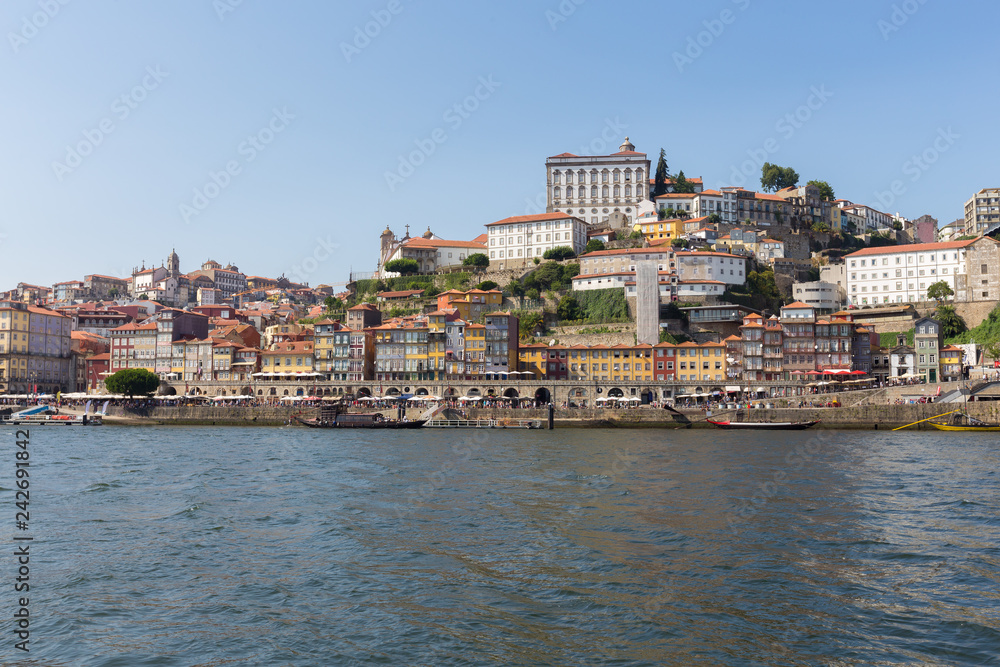 The old town of Porto and the river Douro. Portugal