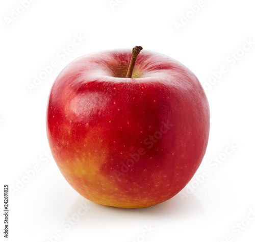 Fresh Red Apple isolated on white background