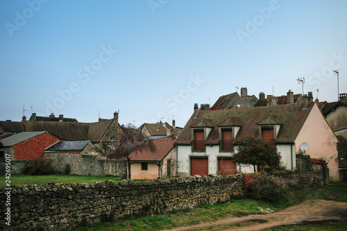 Wallpaper Mural Roofs of old houses of Saulieu historical center Torontodigital.ca