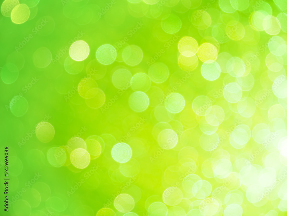 Green blured abstract background with bokeh Green blured abstract background with bokeh