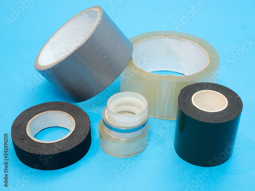 Obraz na płótnie heap pile of packing sticky tape