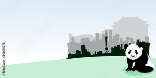 Shanghai vector Skyline
