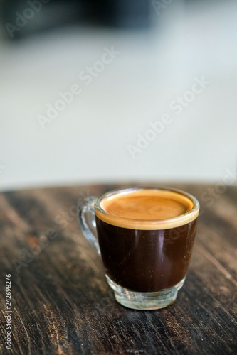 shot espresso coffee