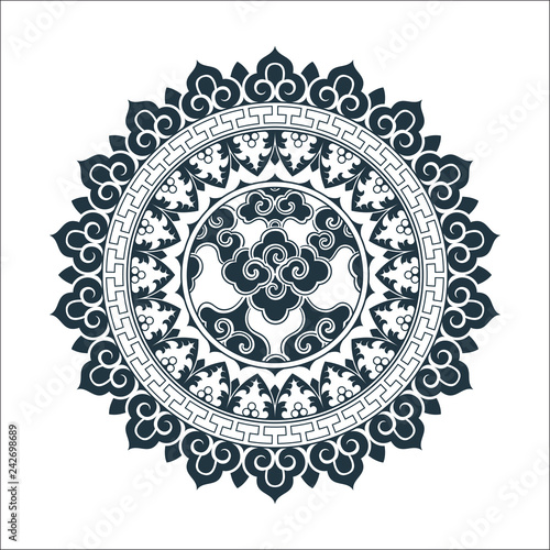 Tibetan pattern mandala design