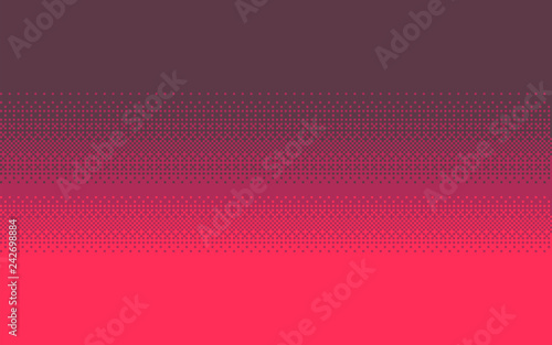 Pixel art gradient color. Dithering vector background.