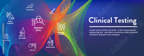 Clinical Study Web - Header Banner and Icon Set