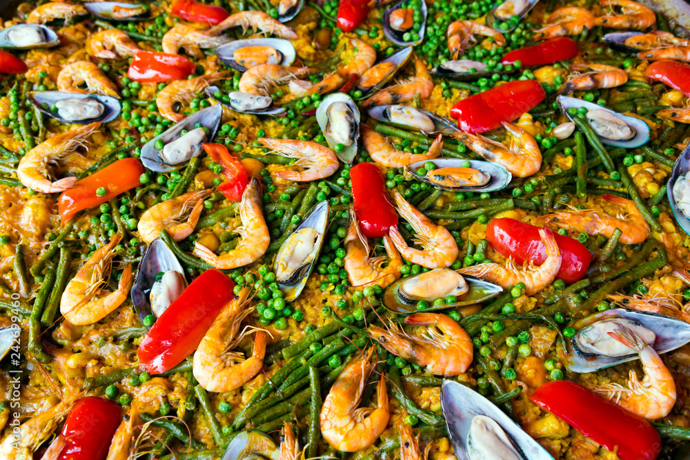 Fototapeta premium Traditional Spanish Paella Recipe