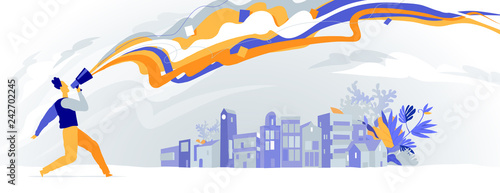 Marketing and communication over the city