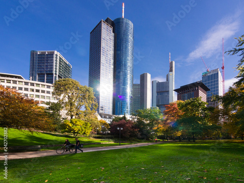 The Hessische Landesbank in autumn, Frankfurt am Main, Hesse, Germany, Europe photo