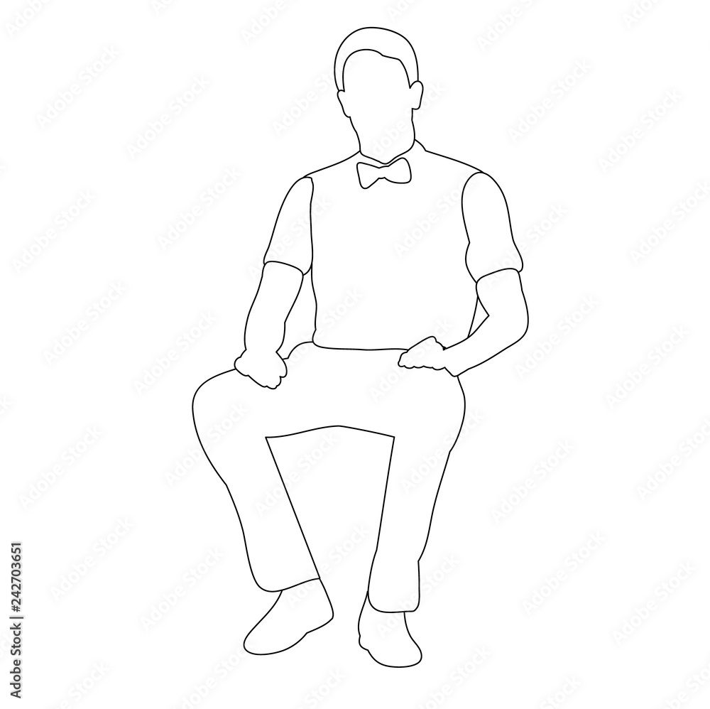 Person Sitting On A Desktop Computer Workplace Drawing HighRes Vector  Graphic  Getty Images