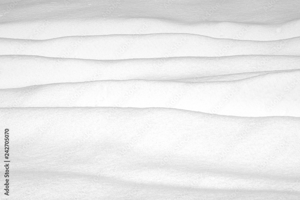 Fototapeta premium Snow drifts and surface as background and texture