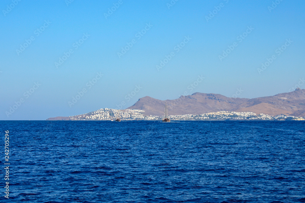 View of Kos city from sea