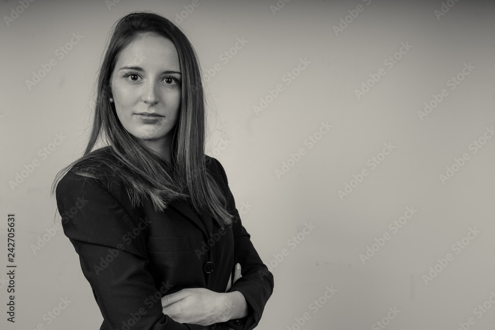 a successful business girl in a office a successful business girl in a office